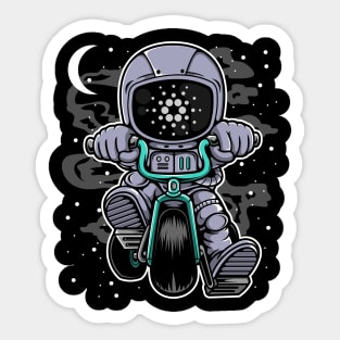 Astronaut Cardano Crypto ADA Coin To The Moon Token Cryptocurrency Wallet Cardano HODL Birthday Gift For Men Women Kids Sticker